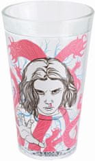 CurePink Proměňovací sklenice Stranger Things: Eleven (objem 450 ml)