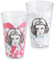 CurePink Proměňovací sklenice Stranger Things: Eleven (objem 450 ml)