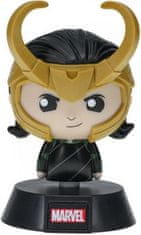 CurePink Dekorativní svítící plastová figurka Marvel: Loki (výška 10 cm)