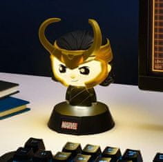 CurePink Dekorativní svítící plastová figurka Marvel: Loki (výška 10 cm)