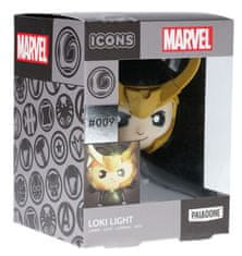 CurePink Dekorativní svítící plastová figurka Marvel: Loki (výška 10 cm)