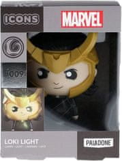 CurePink Dekorativní svítící plastová figurka Marvel: Loki (výška 10 cm)