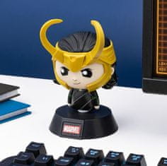 CurePink Dekorativní svítící plastová figurka Marvel: Loki (výška 10 cm)