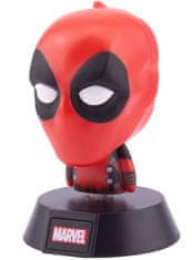 CurePink Plastová dekorativní svítící figurka Marvel: Deadpool (výška 10 cm)