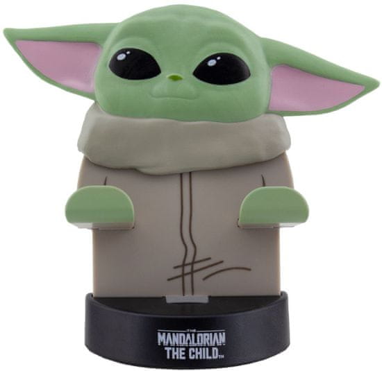 CurePink Držák na mobil The Mandalorian: Baby Yoda (výška 11,5 cm)