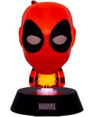 CurePink Plastová dekorativní svítící figurka Marvel: Deadpool (výška 10 cm)