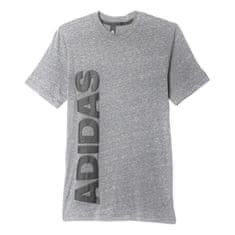 Adidas Tričko šedé M Basic Tee Lin