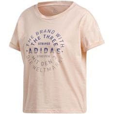 Adidas Tričko na trenínk růžové L Emblem Tee