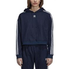 Adidas Mikina tmavomodrá 164 - 169 cm/M 3STRIPES Cropped Hoodie