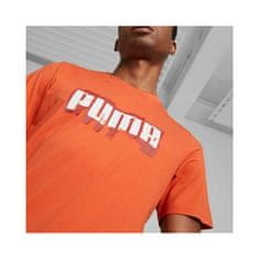 Puma Tričko oranžové M Graphics Wording Tee