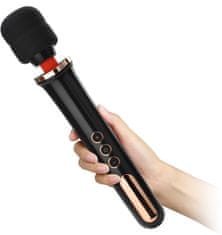 XSARA Super výkonný erotický masažér orgasmový masturbátor vibrátor magic wand černá barva - 74577810