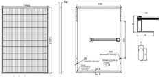 sapro FVE Fotovoltaický solární panel Kensol KS405MB5–SBS, 405W, černý rám