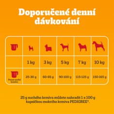 Pedigree granule hovězí se zeleninou pro dospělé psy malých plemen 2 kg