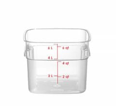 Cambro Nádoba na potraviny CamSquares Fresh Pro Cambro 5,7L Průhledná 229x229x(H)180mm - 6SFSPROCW135