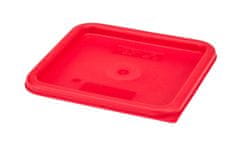 Cambro Víko pro nádobu CAMBRO pro nádoby o objemu 5,7 litru a 7,6 litru červené 227x227x(H)16mm - SFC6451