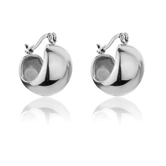 Marc Malone Masivní ocelové náušnice Sabrina Silver Earrings MCE23157S