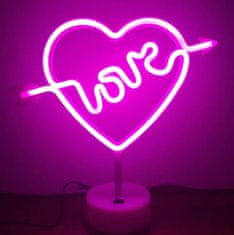 Berger Noční stolní světlo Led Neon Love