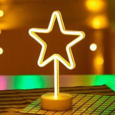 Berger Noční stolní světlo Led Neon Star