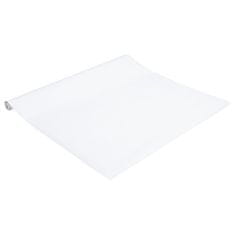 Vidaxl Tapety na nábytek samolepicí matné bílé 90 x 500 cm PVC