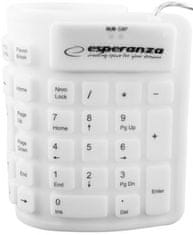 Esperanza Silikonová klávesnice bílá EK126W