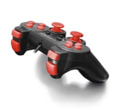 Esperanza Gamepad PC USB Warrior černo-červený EGG102R