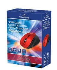 Titanum Bezdrátová myš červená Fornax TM122R 6 tlačítek