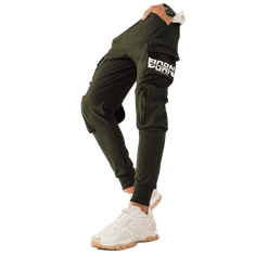 Dstreet Pánské bojové kalhoty POLLY zelené ux4171 M