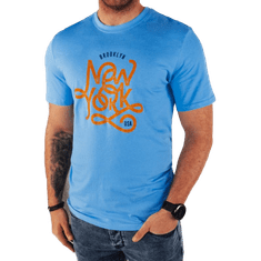 Dstreet Pánské tričko s potiskem KIK modré rx5370 XXL