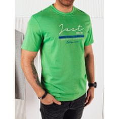 Dstreet Pánské tričko s potiskem KIK zelené rx5426 M