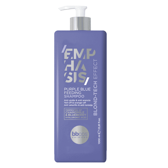 Bbcos Emphasis Blond Tech Effect Purple Blue Feeding Shampoo 1000 ml