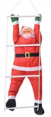 Iso Trade Santa Claus na žebříku 95 LED, 240 cm