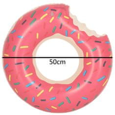 WOWO Růžový Nafukovací Plavecký Kruh Donut pro Děti 3-6 let, 50 cm, Max 20 kg