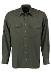 Orbis textil Orbis košile tmavě zelená 0745/57 dlouhý rukáv Varianta: L