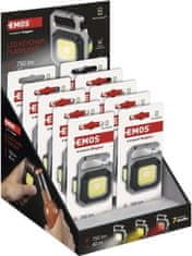 Emos Nabíjecí mini LED svítilna – přívěšek, 750 lm, 10 ks, display box