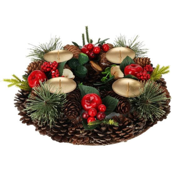 Home&Styling Adventní věnec ze šišek, ? 27 cm