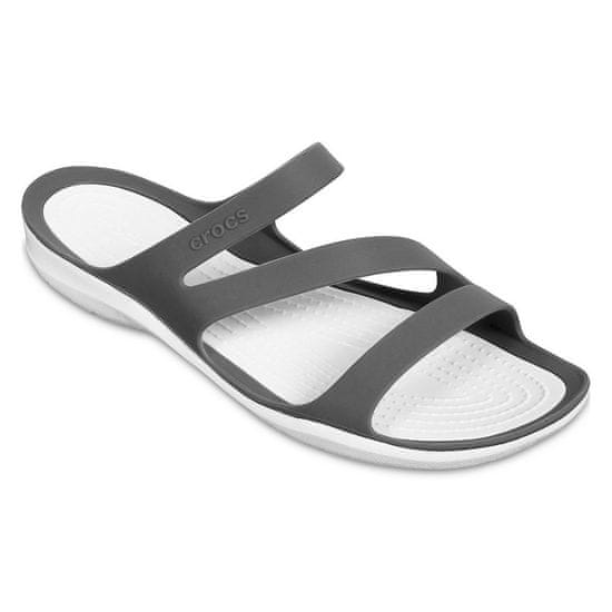 Crocs boty Crocs žabky Swiftwater Sandal šedobílé C2256