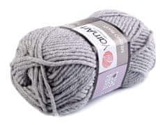 Pletací příze Merino bulky 100 g - (282) šedá holubí