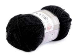 Pletací příze Merino bulky 100 g - (585) černá