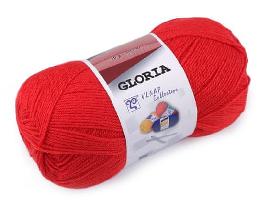 GLORIA Pletací příze 50 g - (52180) červená