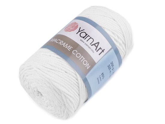 Pletací příze Macrame Cotton 250 g - (751) bílá