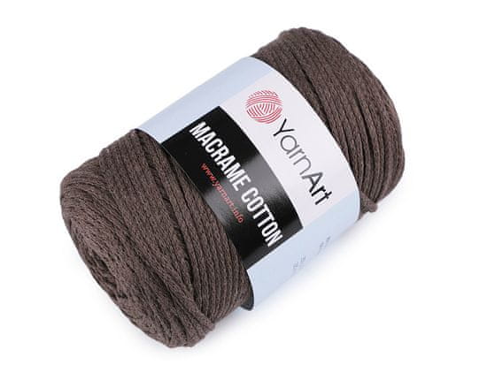 Pletací příze Macrame Cotton 250 g - (769) hnědý dub