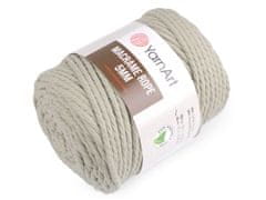 Pletací příze Macrame Rope Ø5 mm 500 g rozčesávací - (753/201) režná světlá