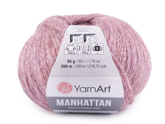 Manhattan Pletací příze 50 g - (909) starorůžová