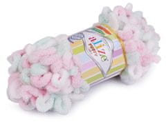 Alize Pletací příze Puffy color 100 g - (6052) mint růžová světlá