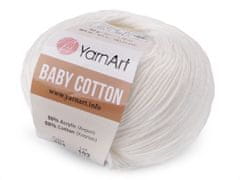 Pletací příze Baby Cotton 50 g - (401) krémová světlá