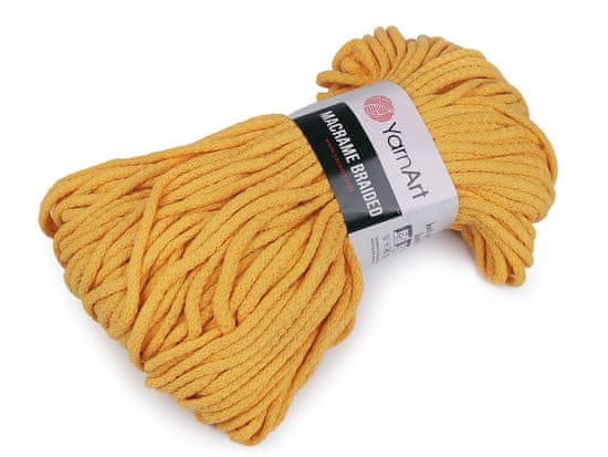 Pletací příze Macrame Braided 250 g - (764) hořčicová