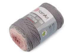 Pletací příze Macrame Cotton Spectrum 250 g - (1306) šedá pudrová