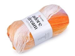 Pletací příze Adore Dream 100 g - (1053) oranžová