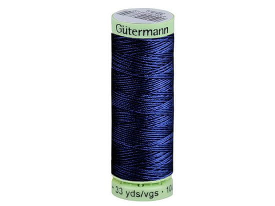 Gutermann Polyesterové nitě Gütermann Jeans návin 30 m - modrá berlínská