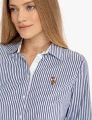 U.S. Polo Assn. Dámské šaty STRIPED OXFORD modré S